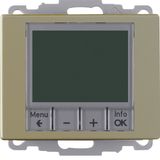 Thermostat, NO contact, centre plate, time-controlled, arsys, light br