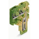 End module for 2-conductor female connector;1.5 mm²;1-pole;green-yello