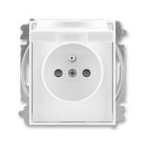 5519E-A02397 03 Socket outlet with earthing pin, shuttered, with hinged lid
