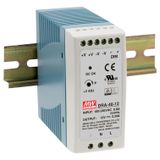 DRC-60A DIN rail power supply, 59W, 13.8/13.8V, MEAN WELL