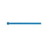 Cable Tie, Blue PA 6.6, for Temp up to 85 Degrees C, L 177.81mm, W 2.54mm, Thickness 1.1mm, Tensile Strength 80 Newtons