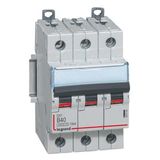 DX³6000 10kA high inlet and low outgoing screw circuit breaker 3P 400V~ - 40A - curve B - 3 modules