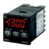 Temp. controller, LITE, DIN48x48, 12 VDC pulsed output, Thermocouple a