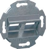 Mounting frame 2-gang for RJ45 modular jacks Type 12 for central plate