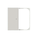 SR-2-85DN 2-gang f@h cover plate for Switch/push button Two-part button Sand - Sky Niessen