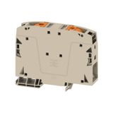 Feed-through terminal block, PUSH IN, 50 mm², 1000 V, 150 A, Number of