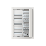 CU25VM ComfortLine Compact distribution board, Flush mounting, 60 SU, Isolated (Class II), IP30, Rows: 5, 864 mm x 615 mm x 125 mm