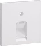 Central plate UAE 1-gang for frontplate 55 halogen free traffic white
