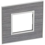 French and German standard plate square version 2 modules - wood grey oak