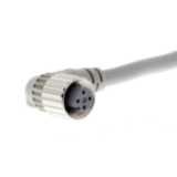 Sensor cable, M12 right-angle socket (female), 4-poles, 3-wires (1 - 3