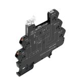 Relay socket, IP20, 230 V UC ±10%, 1 CO contact , 10 A, PUSH IN