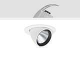 GOLAS mini, 20 W, 2550 lm, 930, white, on/off Recessed projectors, D 1