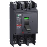 circuit breaker basic frame, ComPact NSX630H, 70 kA at 415 VAC 50/60 Hz, 630 A, without trip unit, 3 poles