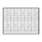 Meter box insert 2-rows, 10 meter boards / 17 Modul heights