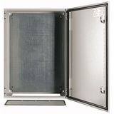 Wall enclosure with mounting plate, HxWxD=700x500x250mm