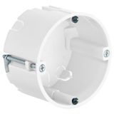 Cavity wall one-gang box halogen-free, for thin boarding