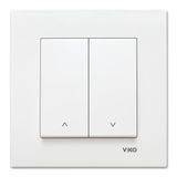 Karre White (Quick Connection) Blind Control Switch