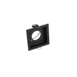 Kenai recessed spotlight GU10 9,2 cm matt black square