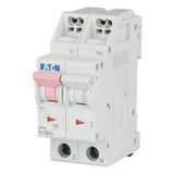 Miniature circuit breaker (MCB) with plug-in terminal, 2 A, 1p+N, characteristic: C