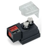 Supply module for flat cable 2-pole black