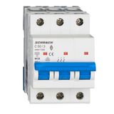 Miniature Circuit Breaker (MCB) AMPARO 6kA, C 50A, 3-pole