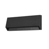 Wall fixture IP65 Grove Opaque Rectangular Middle LED 2.5W 4000K Black 95lm