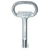 Key for rebate lock - double bar - metal