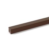 LE 1515 brn  Channel LE, for cable storage, 2000x15x15, Brown RAL 8014, Polyvinyl chloride