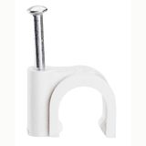 Cable clip Fixfor - for concrete materials - for cable 9 mm² - white