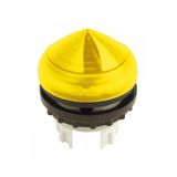 Indicator light extended/conical, yellow