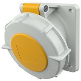 Receptacle angled, 16A3p 4h110V, IP67