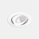 Downlight Play Flat Round Adjustable 12.5W TW 2700K-6500K CRI 90 18.7º DALI DT8 Satin aluminium IP23 981lm