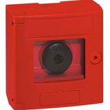 Break glass emergency box-2 position-surface mounting-IP 44-red box without LED