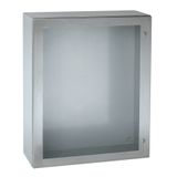 WANDKAST S3X INOX 304L TRANSP. DEUR 800x