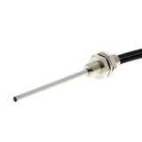 Fiber optic sensor head, diffuse, M6 cylindrical axial with sleeve, di