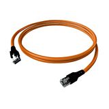 SolidCon Patch Cord, Cat.6a, AWG23, Shielded, orange, 5m