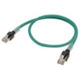 Ethernet patch cable, F/UTP, Cat.6A, LSZH (Green), 5 m