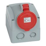 SURFACE MOUNTING SOCKET 32A 3P+E 380/415V IP44