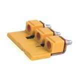 Terminal Block Jumper, 4P, Gray, Screw Type Center, 1492-J4, J4M