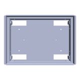 Wall box, 2 unit-wide, 7 Modul heights