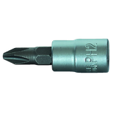 Socket bit 1/4" cross PH2