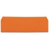 End and intermediate plate 2 mm thick orange