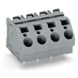 PCB terminal block 6 mm² Pin spacing 10 mm gray