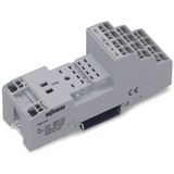 Relay socket 4 changeover contacts for DIN 35 rail