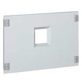 Metal faceplate XL³ 800/4000 - 1 DPX 1600 - horizontal - captive screws - 36 mod