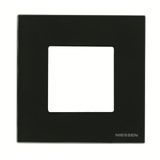 N2271 CN Frame 1-gang 1gang Black Glass - Zenit