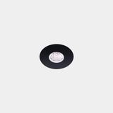 Downlight Play Flat Mini Round Fixed 1.5W LED warm-white 2700K CRI 80 7.2º Black IP54 116lm