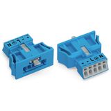 Snap-in plug 5-pole Cod. I blue