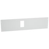 Metal faceplate XL³ 800/4000 - DPX³ 160 horizontal - screws - 24 mod
