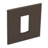 Arteor Surround Plate 1 Module Square Dark Bronze